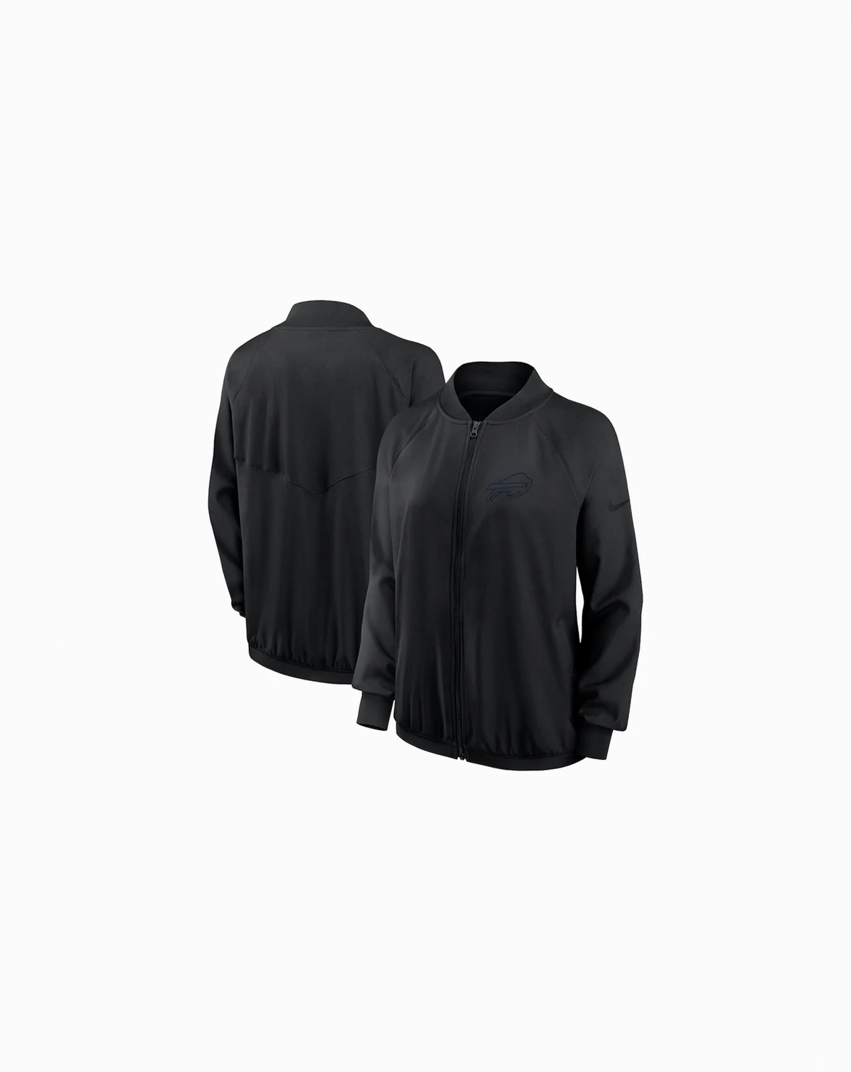Women's Black Buffalo Bills Raglan Full-Zip Jacket