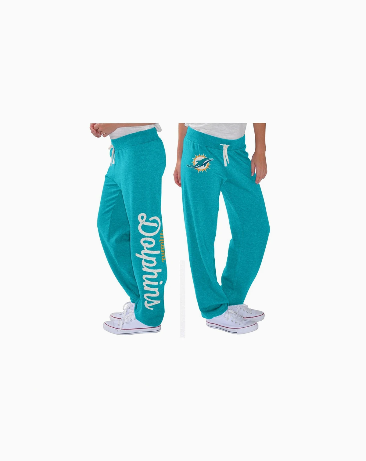 Women's Aqua Miami Dolphins Scrimmage Fleece Pants