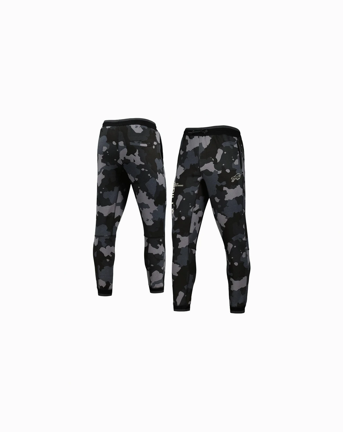 Men's and Women's Black Buffalo Bills Camo Jogger Pants