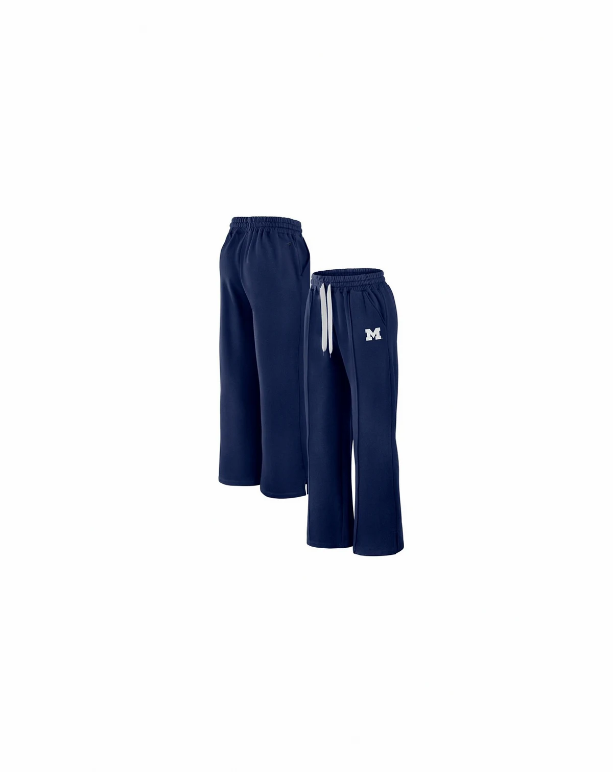 Women's Navy Michigan Wolverines Prime Supersoft Fleece Flared Sweatpants
