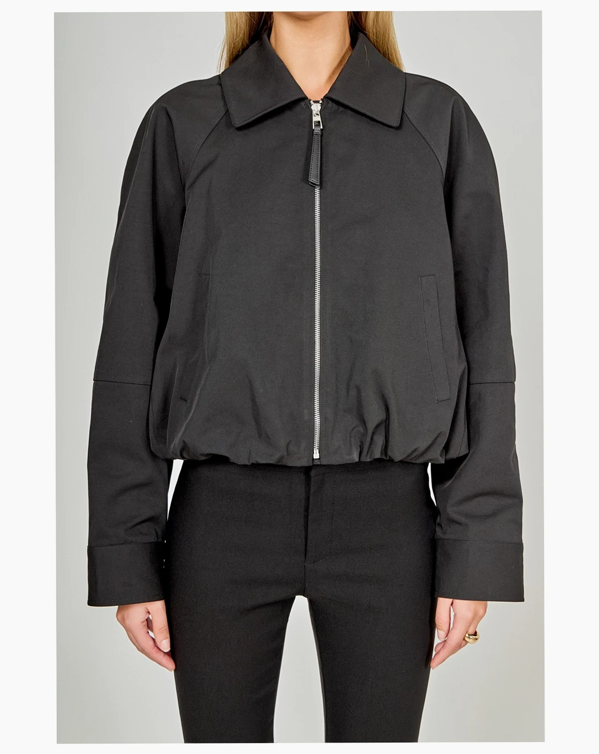 Women's Zip Up Collared Jacket