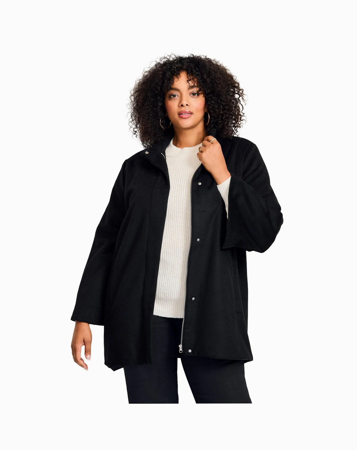 Women's Brushed Wool Cape Coat