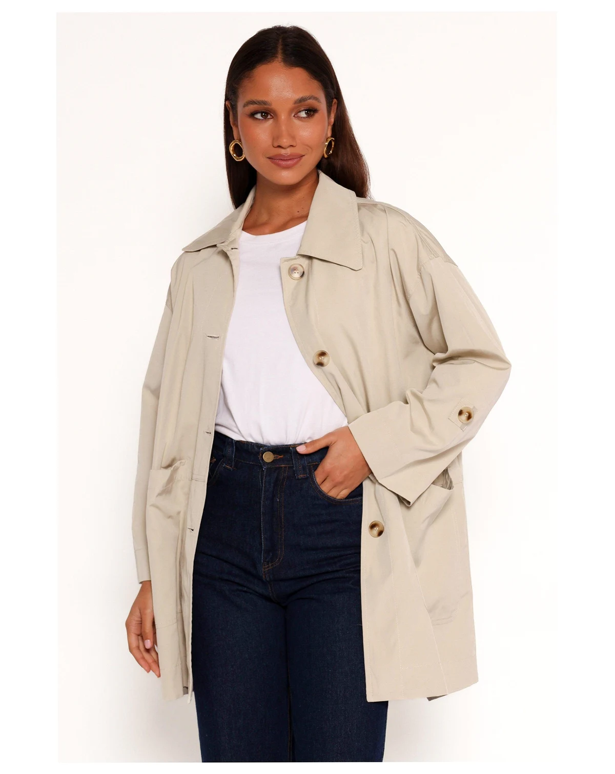 Women's Stella Button Front Collar Jacket