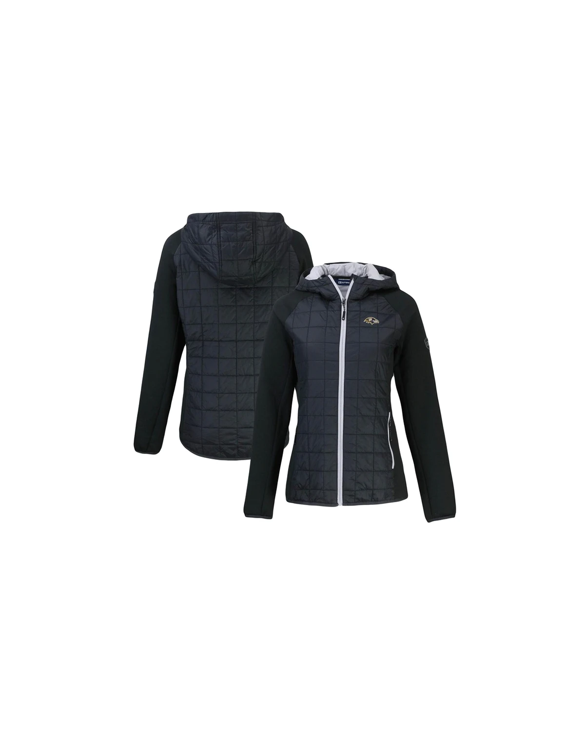 Women's Black Baltimore Ravens Rainier PrimaLoft Eco Full-Zip Hybrid Jacket