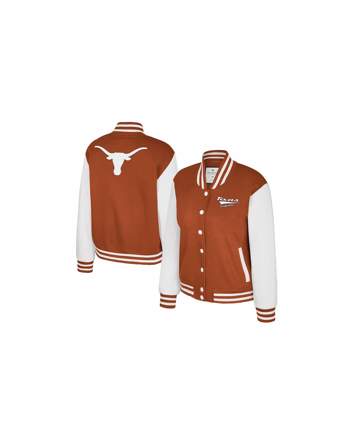 Women's Texas Orange Texas Longhorns French Baguette Full Snap Fleece Jacket