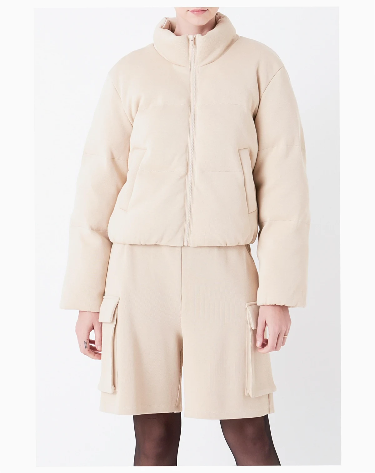 Women's Knit Puffer Jacket