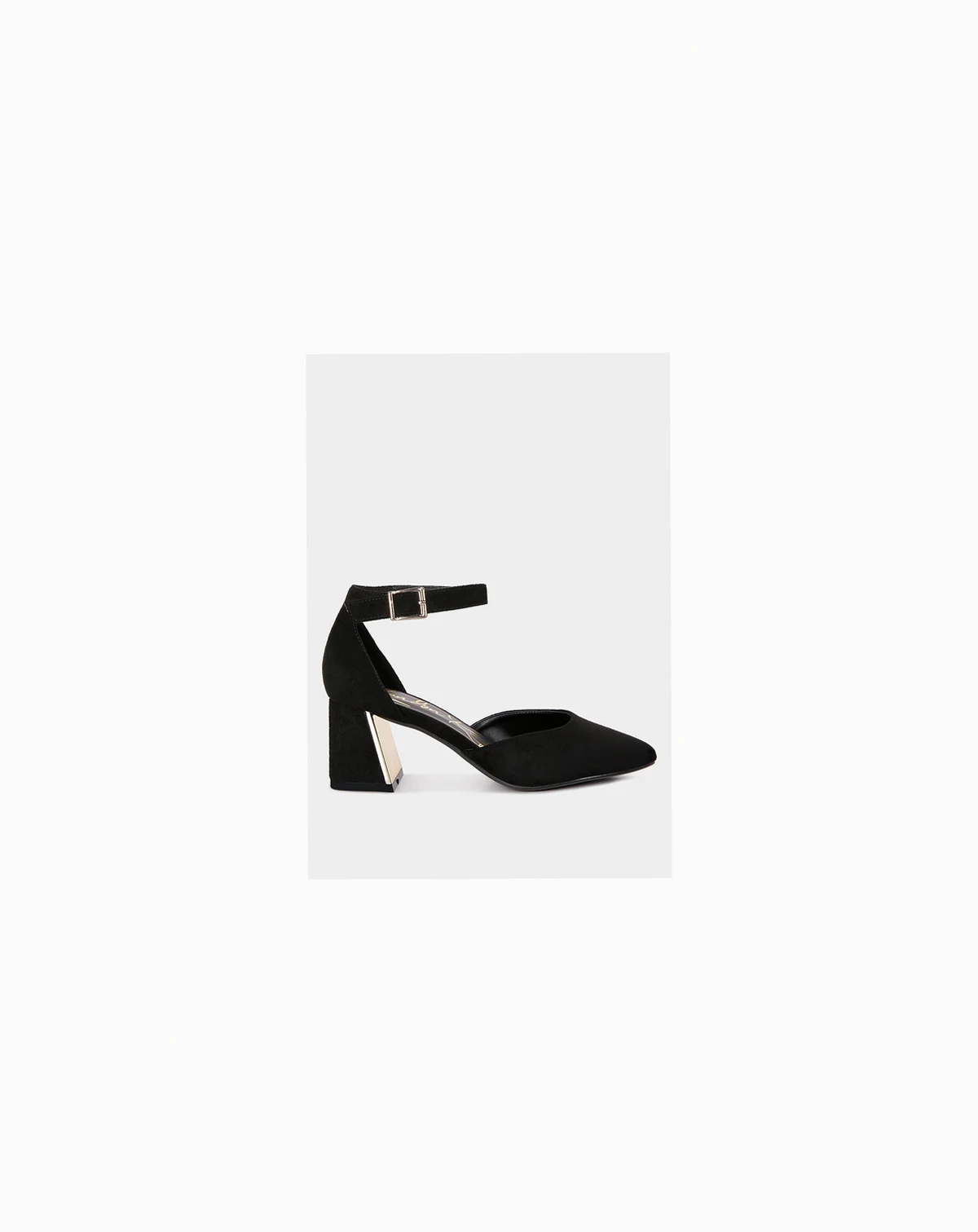 Womens Rory Metallic Sling Detail Block Heel Sandals