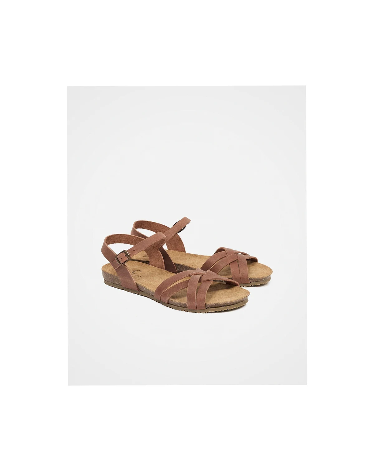 Multistrap Open Toe Flat Sandal
