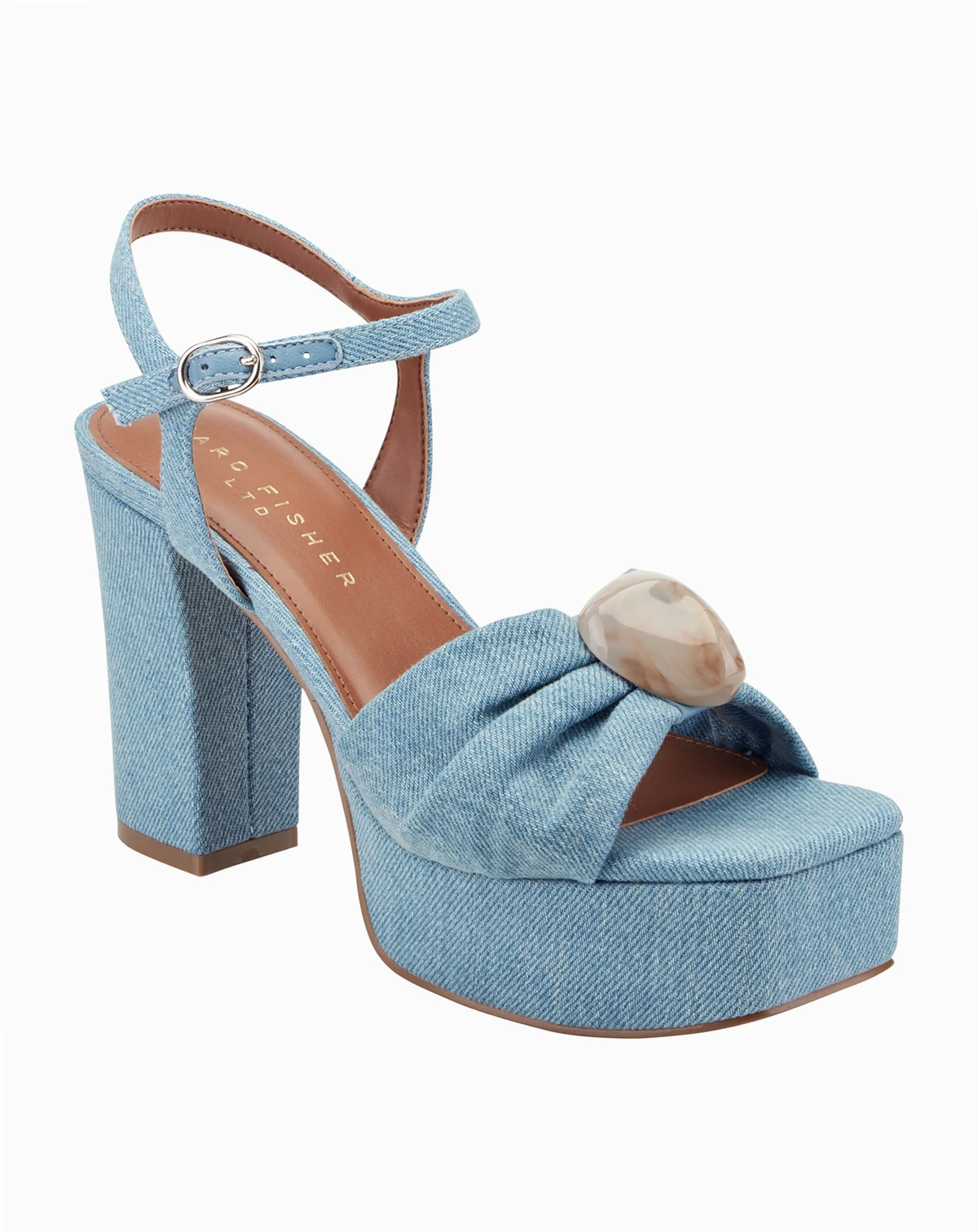 Women's Candey Ornamented Block Heel Platform Sandals