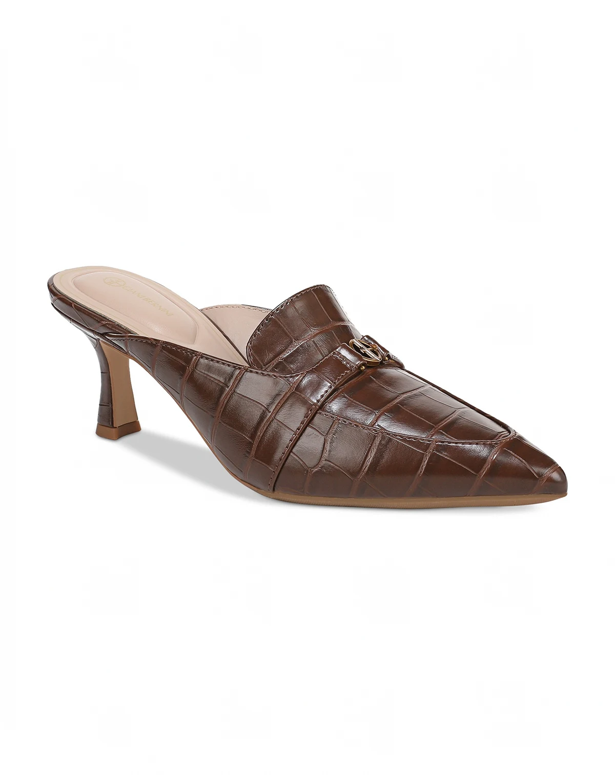 Women's Britaa Croco Kitten Heel Mules, Created for Macy's