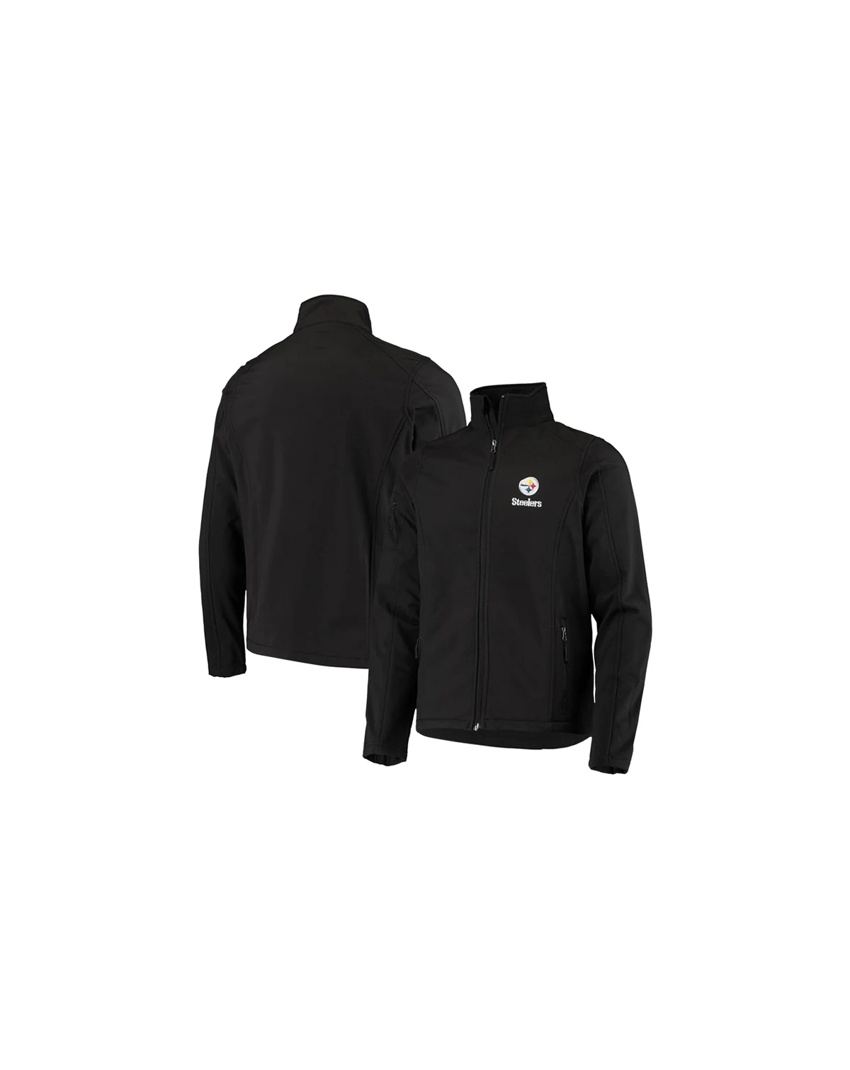 Men's Black Pittsburgh Steelers Sonoma Softshell Full-Zip Jacket