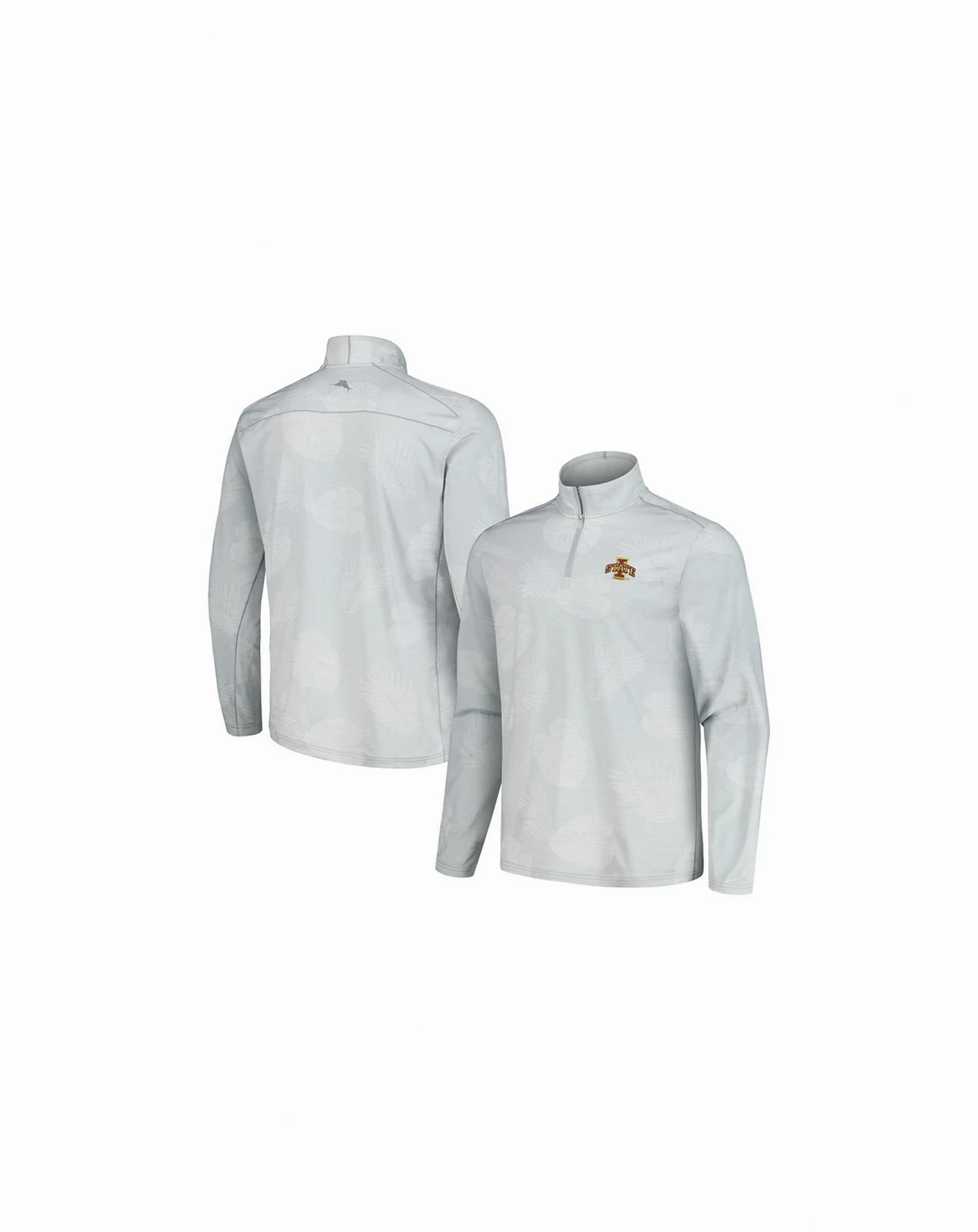 Men's Gray Iowa State Cyclones Delray Frond IslandZone Half-Zip Jacket
