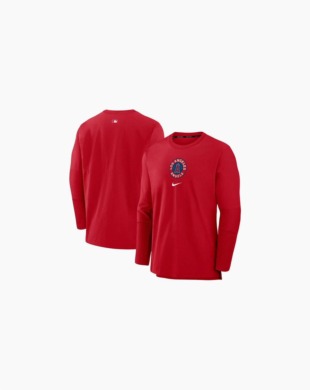 Men's Red Los Angeles Angels Authentic Collection City Connect Player Tri-Blend Performance Pullover Jacket