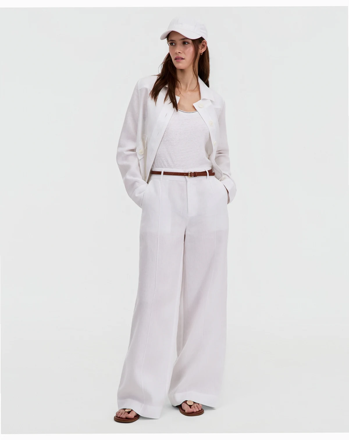 Petite Pleated Wide-Leg Pants, Macy's Exclusive