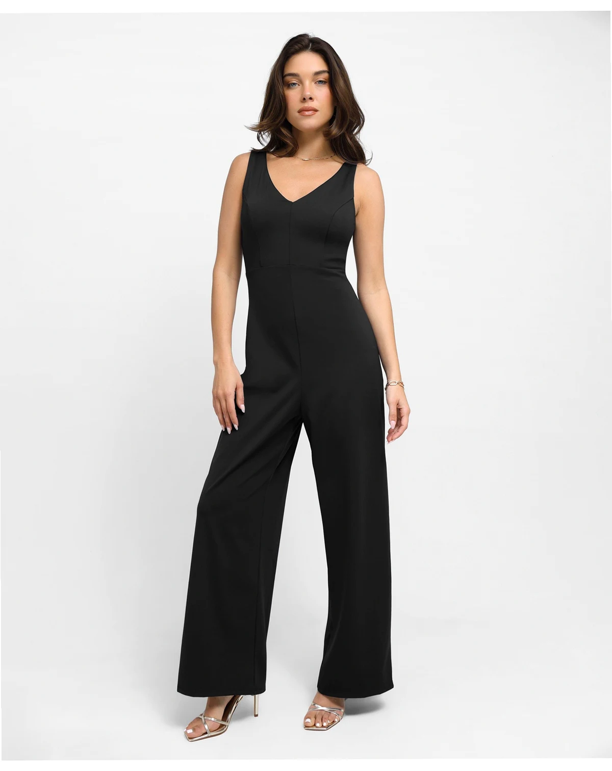 Women's Shapewear Slimming Wide-Leg Jumpsuit