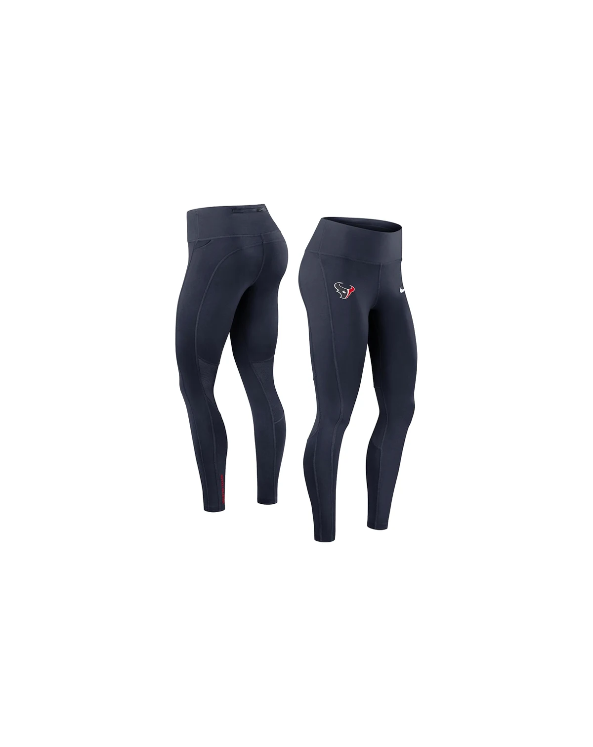 Women's Navy Houston Texans Primetime Epic Fast Performance Leggings