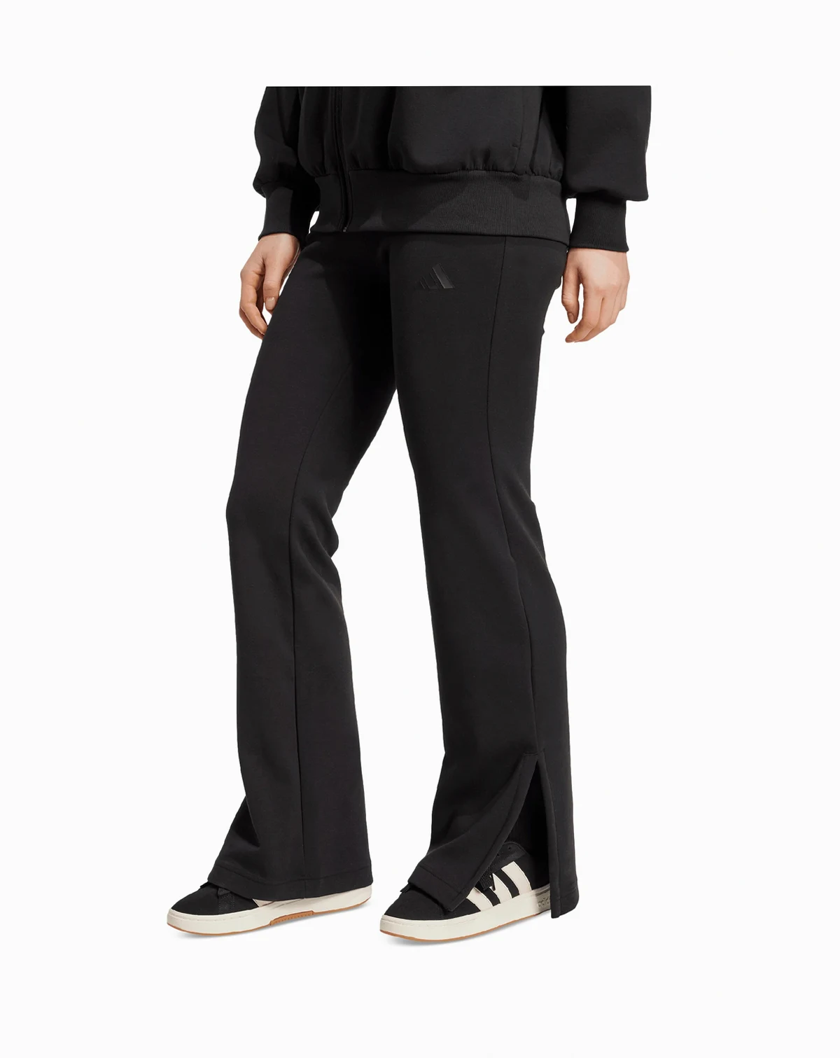 Women's Mid-Rise Pull-On Flare-Leg Logo Pants