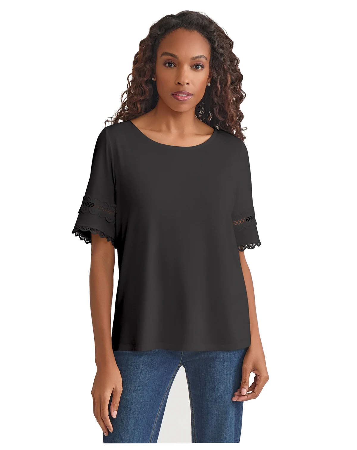 Women's Round-Neck Slouchy Blouse