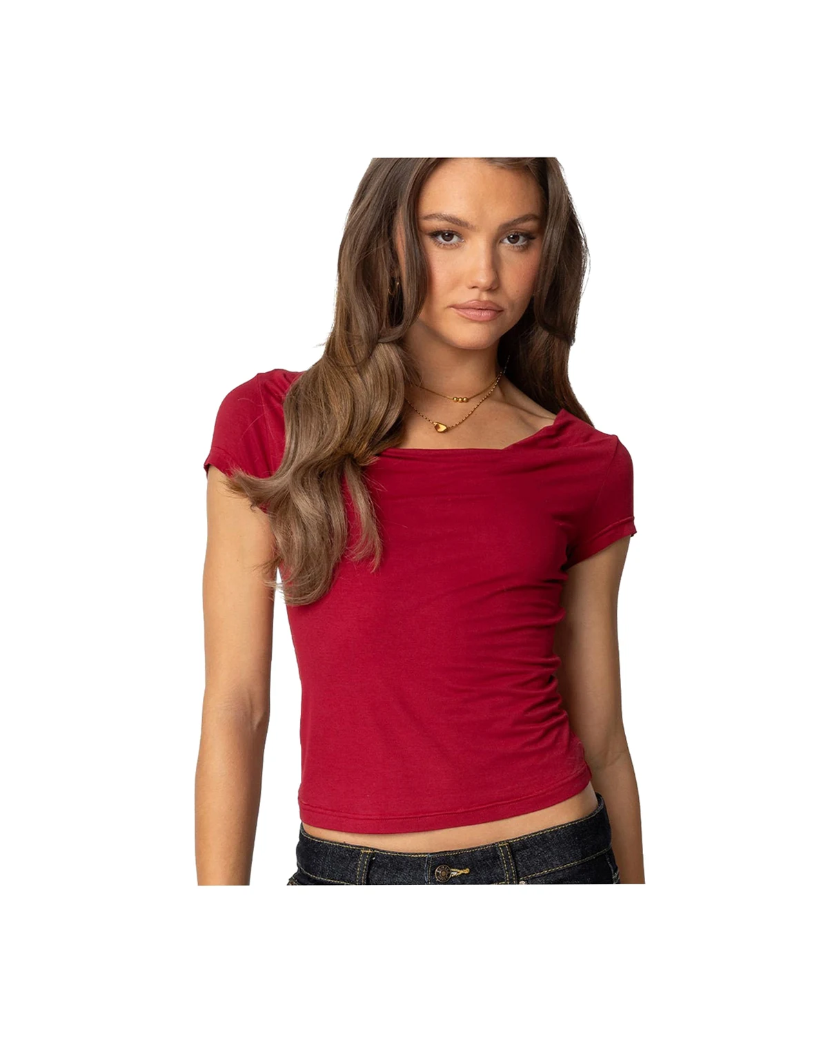Womens Javi Cowl Neck Top