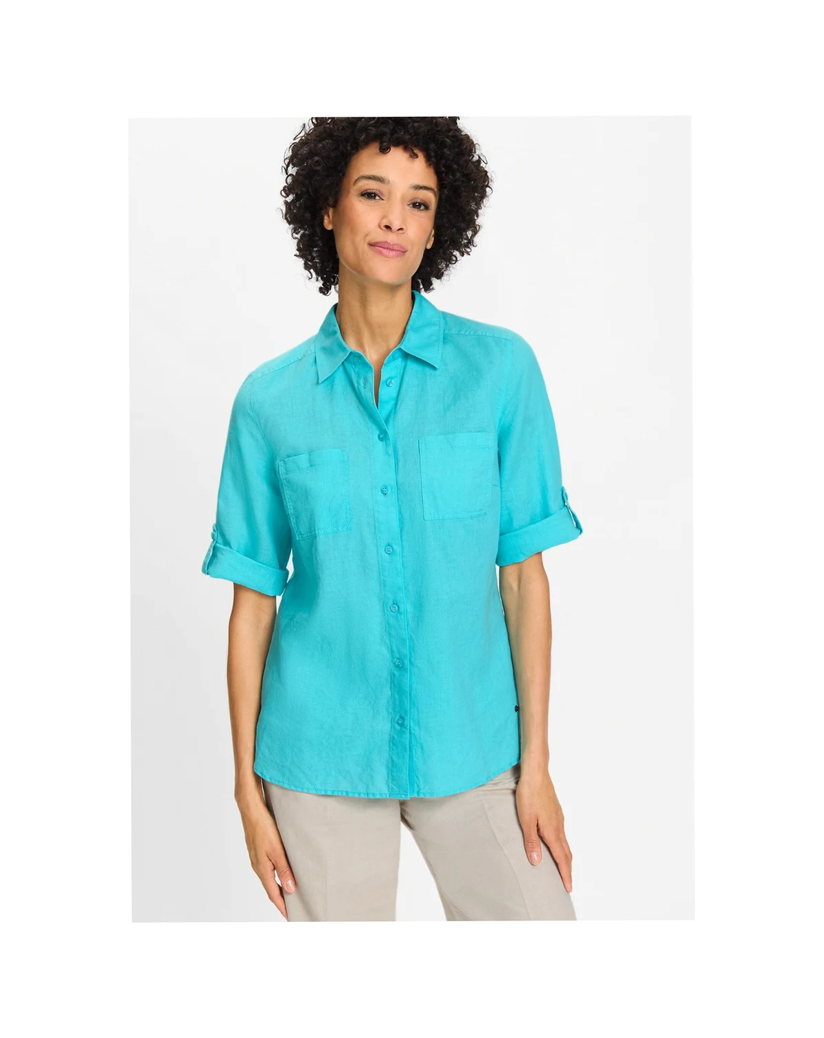 Women's Rolled Sleeve Tab Shirt