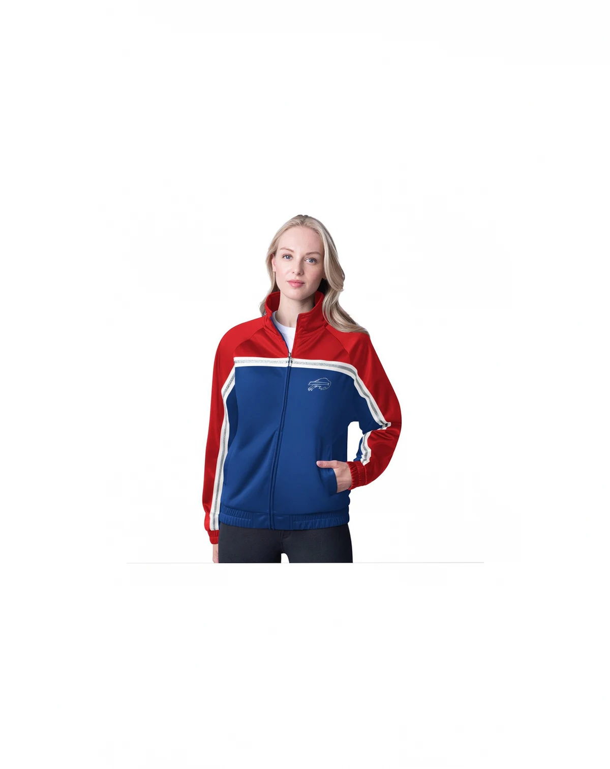 Women's Royal Buffalo Bills Post Game Full-Zip Track Jacket