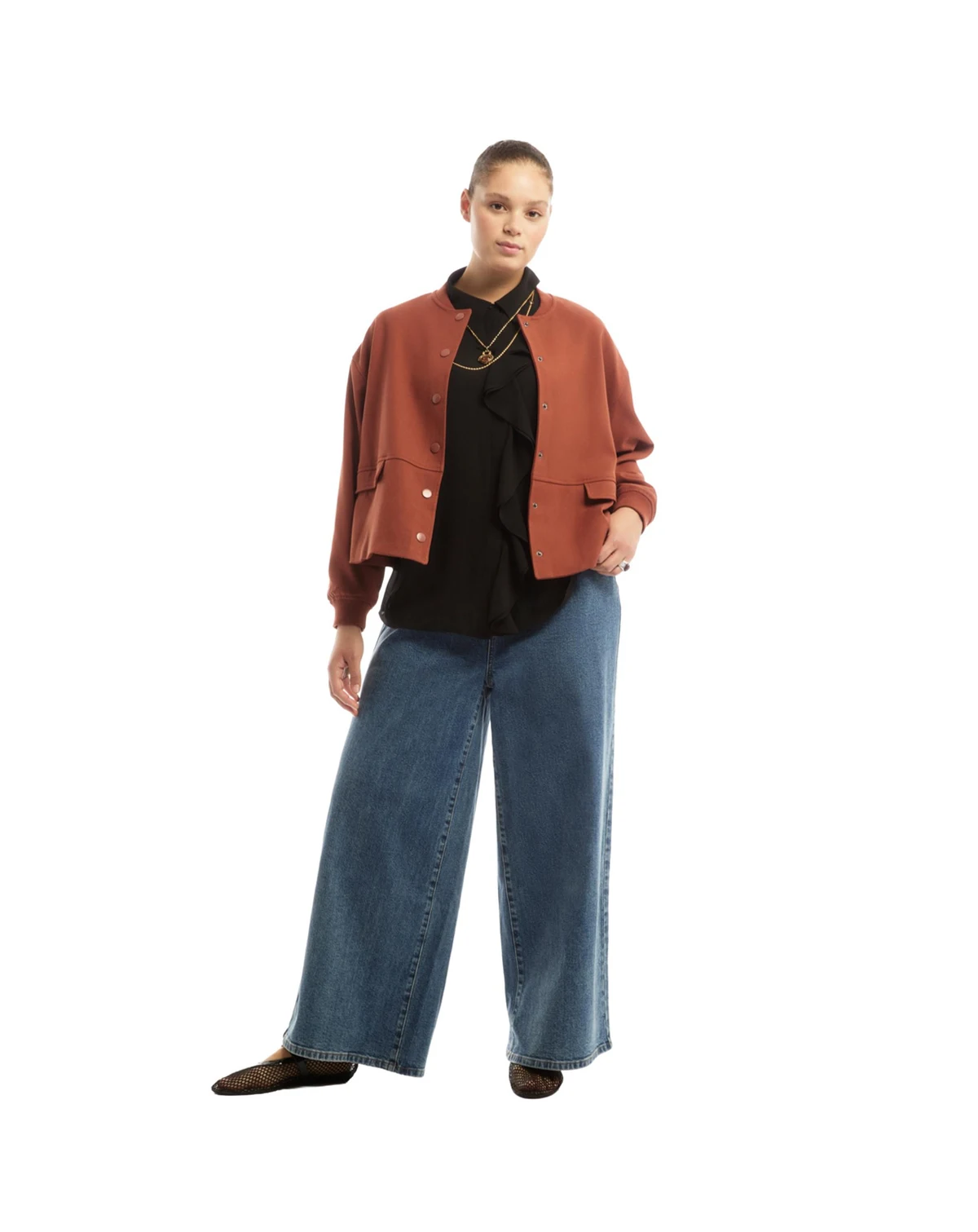 Women's Cropped Bomber Jacket