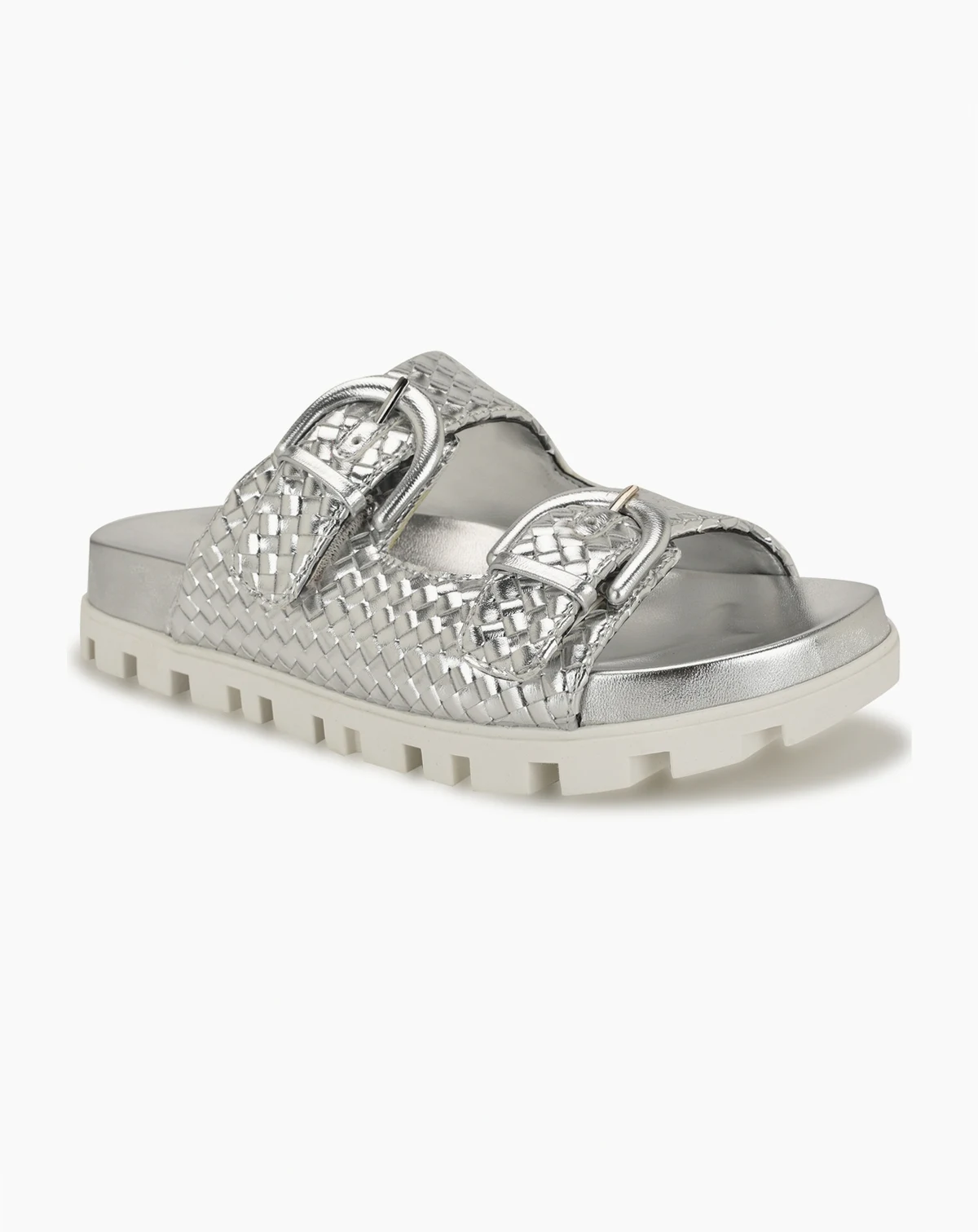 Women's Tindy Woven Buckle Straps Flat Sandals