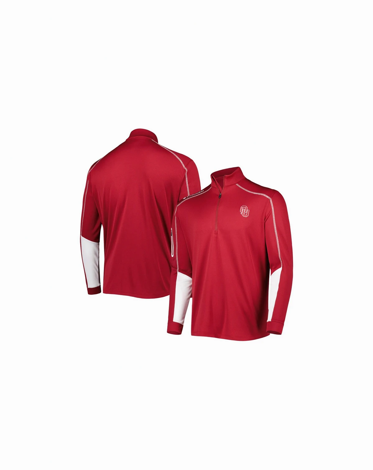 Men's Crimson Oklahoma Sooners Shotgun 2.0 Omni-Wick Quarter-Zip Jacket