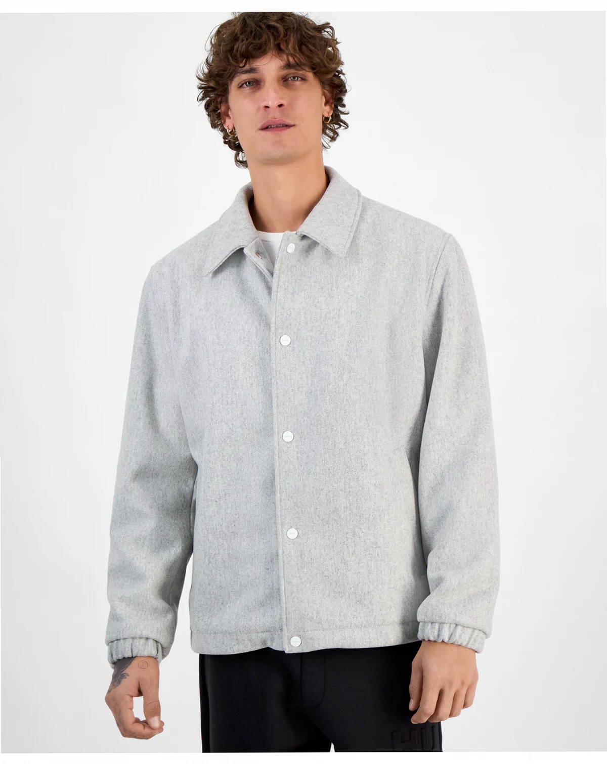 Men's Baks Snap-Front Coach Jacket