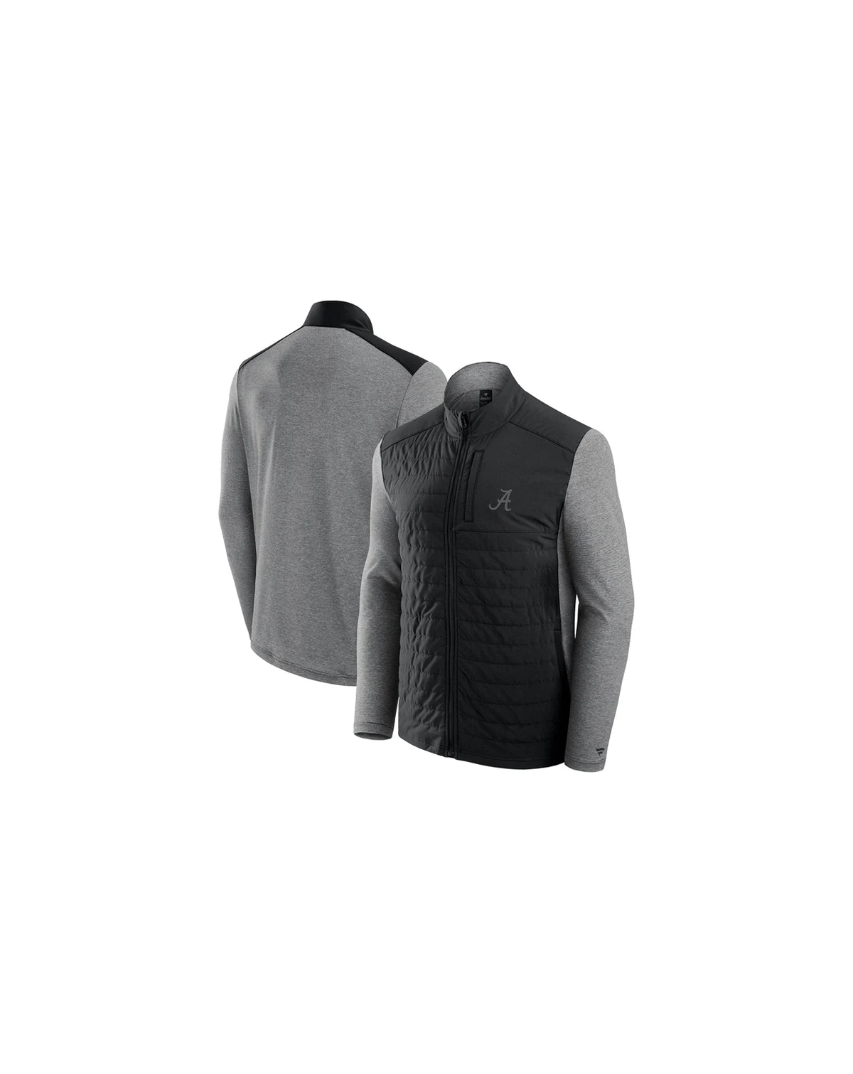 Men's Black Alabama Crimson Tide Tonal Primary Logo Full-Zip Jacket