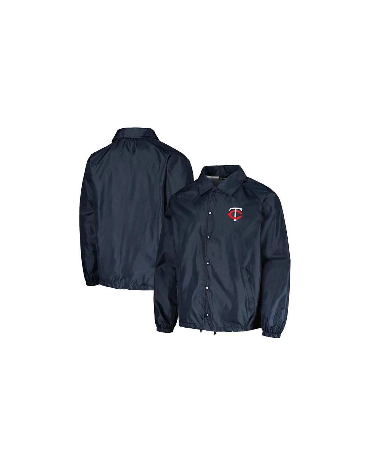 Men's Navy Minnesota Twins Coach's Raglan Full-Snap Windbreaker Jacket