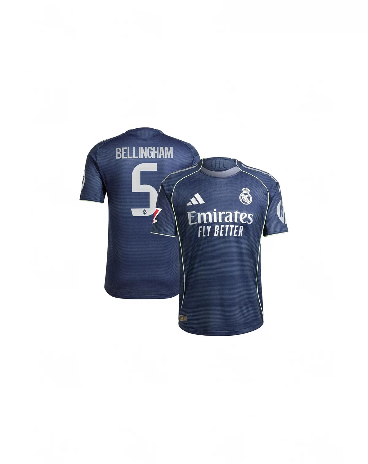 Men's Jude Bellingham Blue Real Madrid 2025/26 Away Authentic Player Jersey