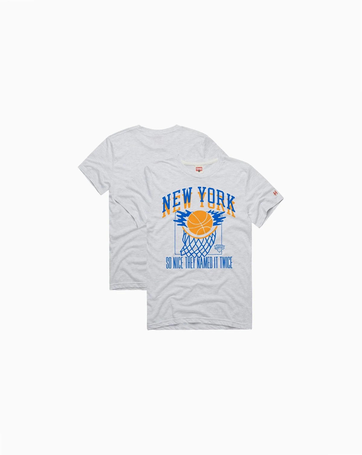 Men's and Women's Ash New York Knicks Hometown Edition Tri-Blend T-Shirt