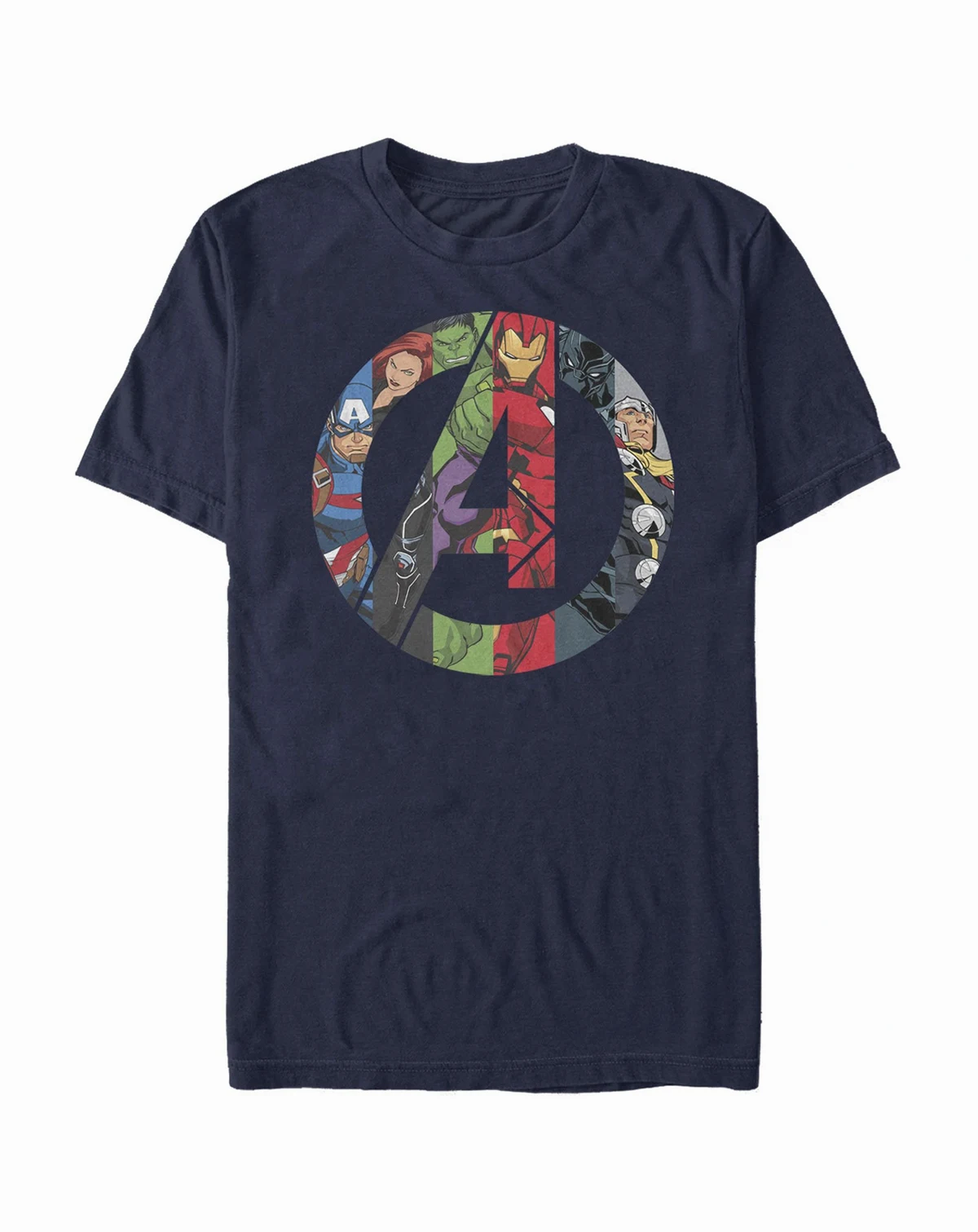 Men's Avengers Heroes Icon Short Sleeve Crew T-shirt