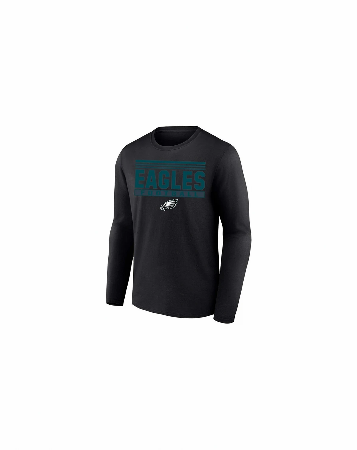 Men's Black Philadelphia Eagles Big Tall Pop Long Sleeve T-Shirt