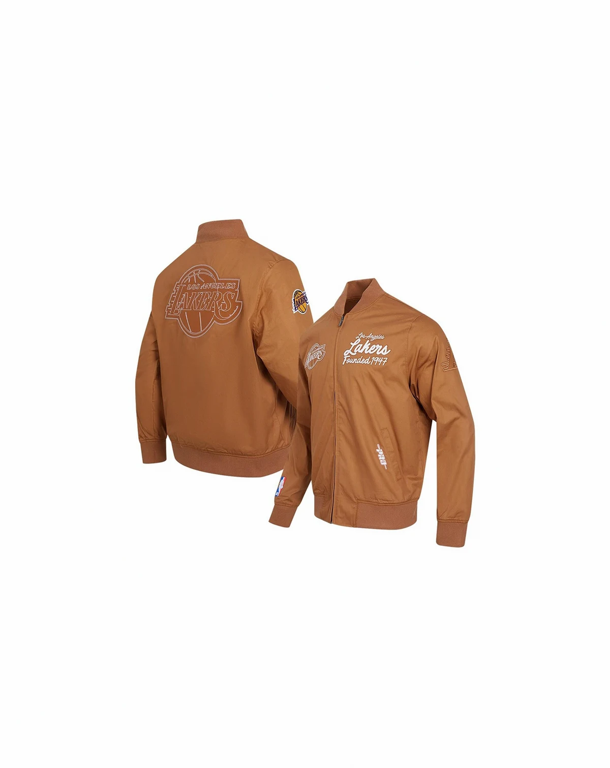 Men's Brown Los Angeles Lakers Paint The City Full-Zip Jacket