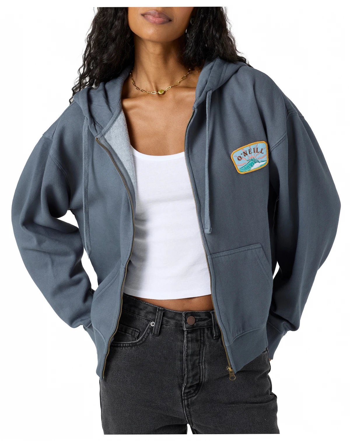 Juniors' Atwood Zip-Front Fleece Hoodie