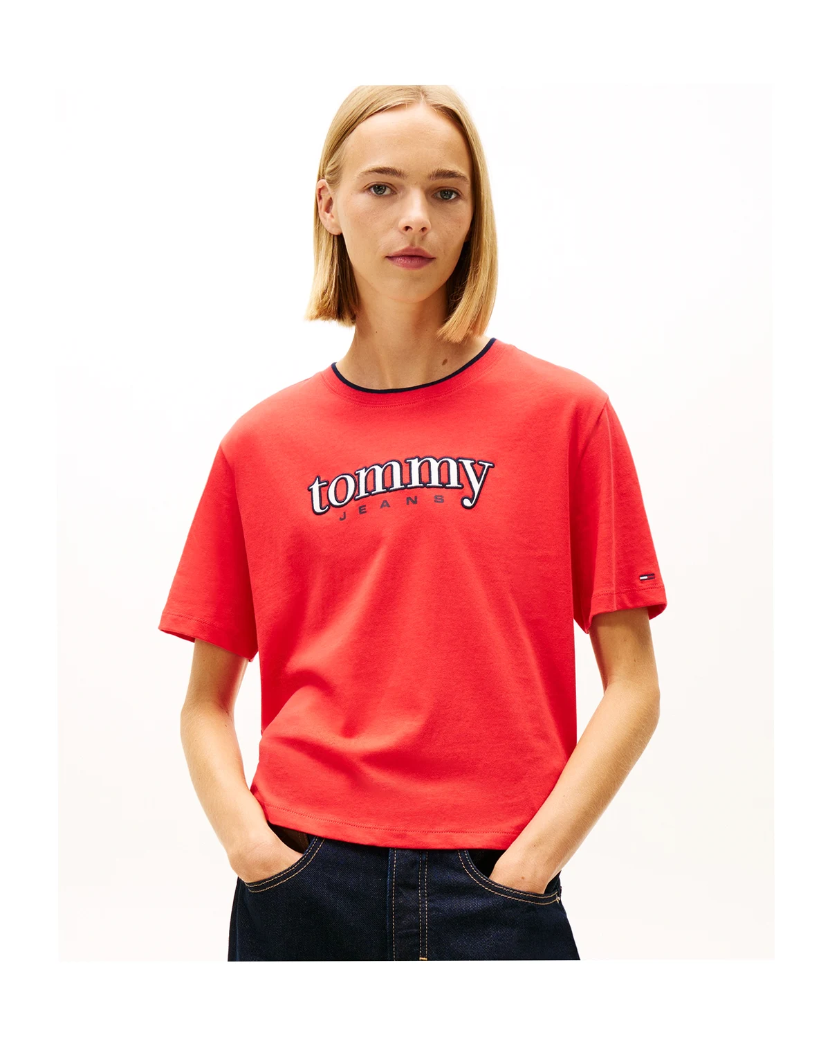 Women's Boxy Tommy Applique T-Shirt