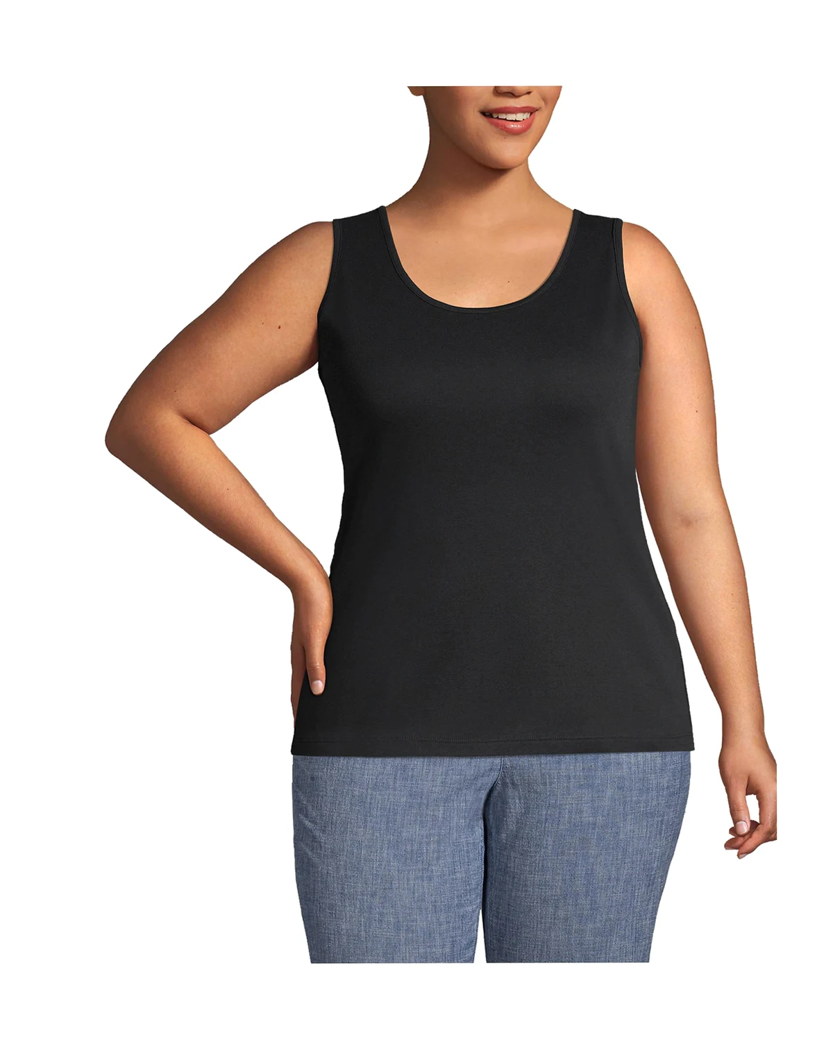 Plus Size Cotton Tank Top