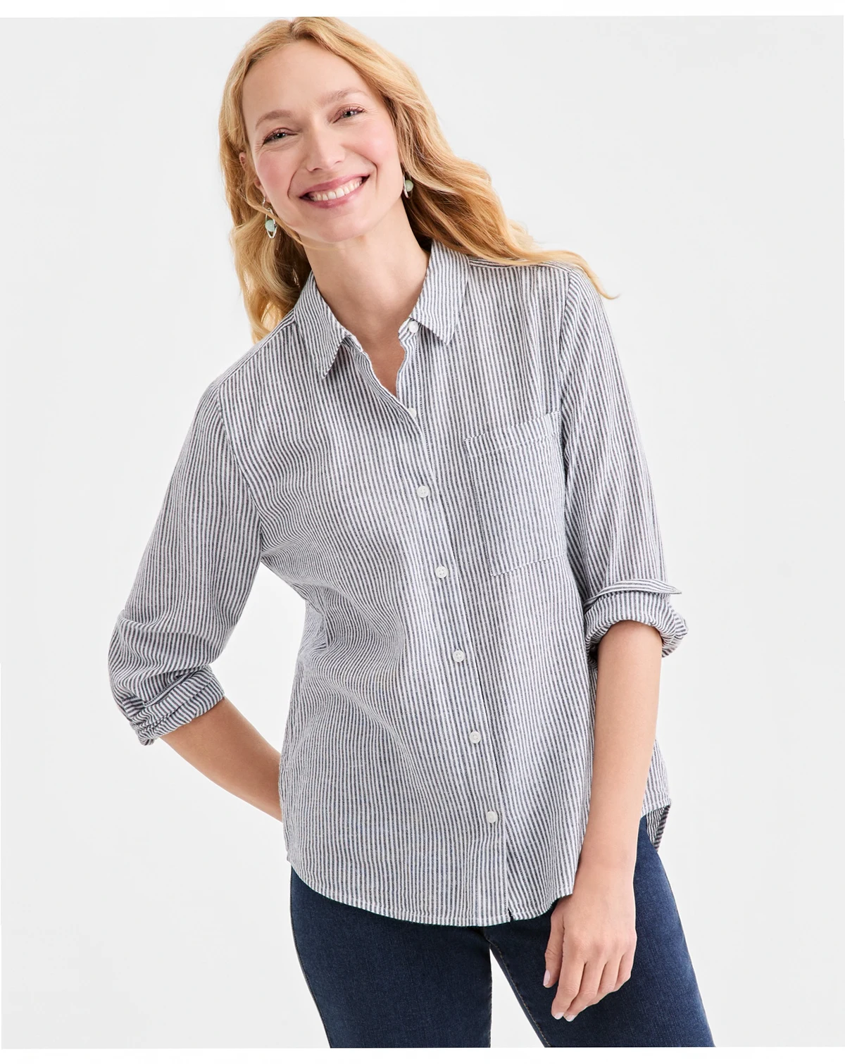 Women's Printed Perfect Shirt, Macy's Exclusive