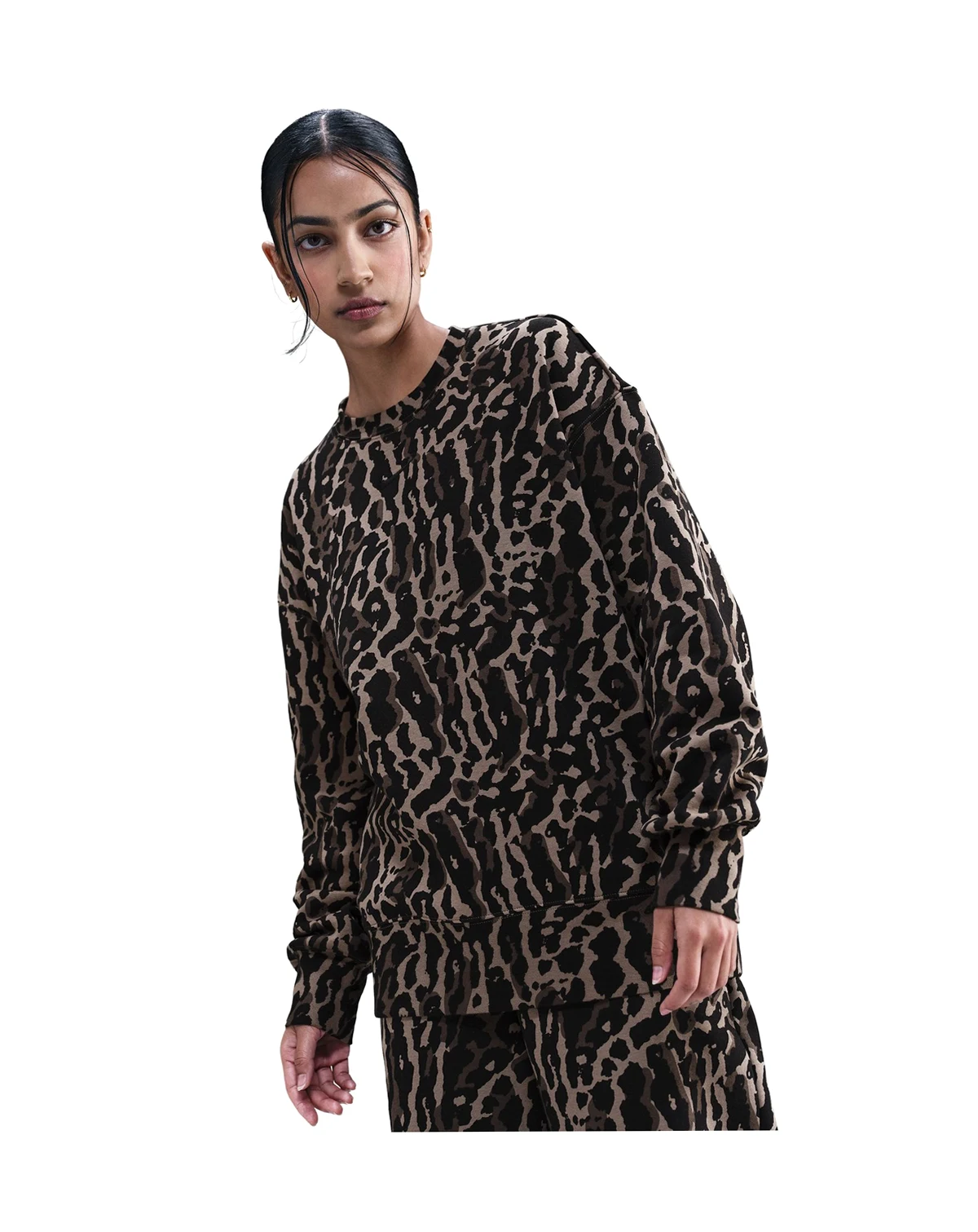 Women's Phoenix Fleece Oversized Printed Crew-Neck Sweatshirt