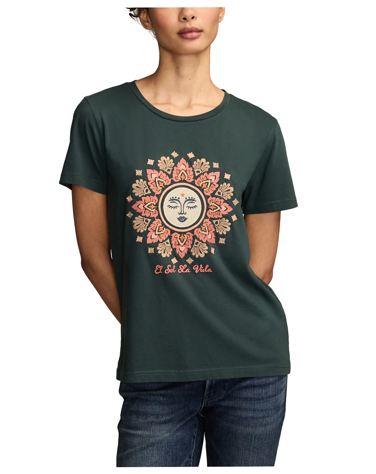 Women's Embroidered Short Sleeve T-Shirt