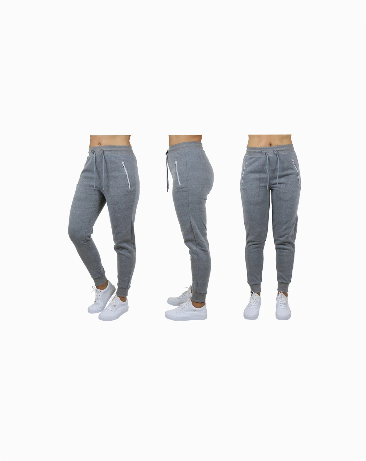 Women's Loose Fit Jogger Pants With Zipper Pockets
