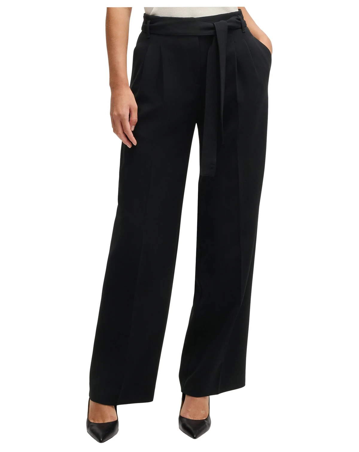 Women's Japanese Crepe Relaxed-Fit Trousers