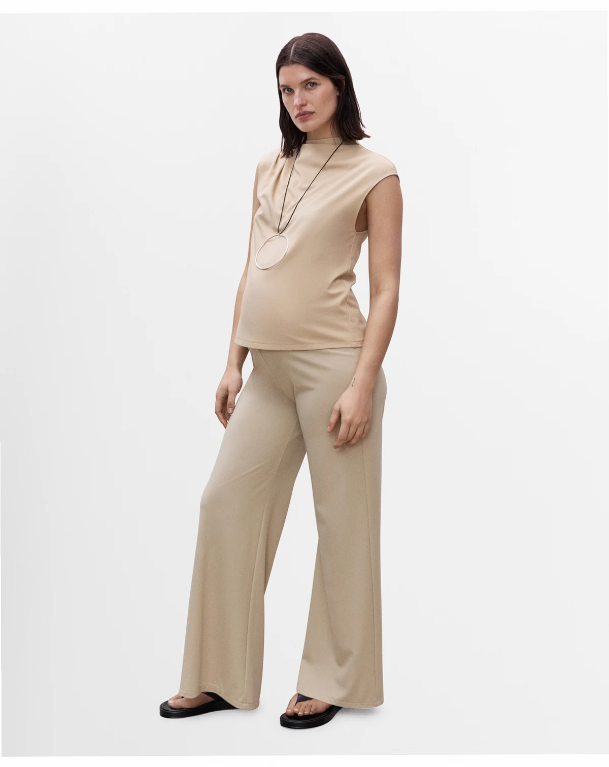 Women's Fine-Knit Wide Leg Trousers