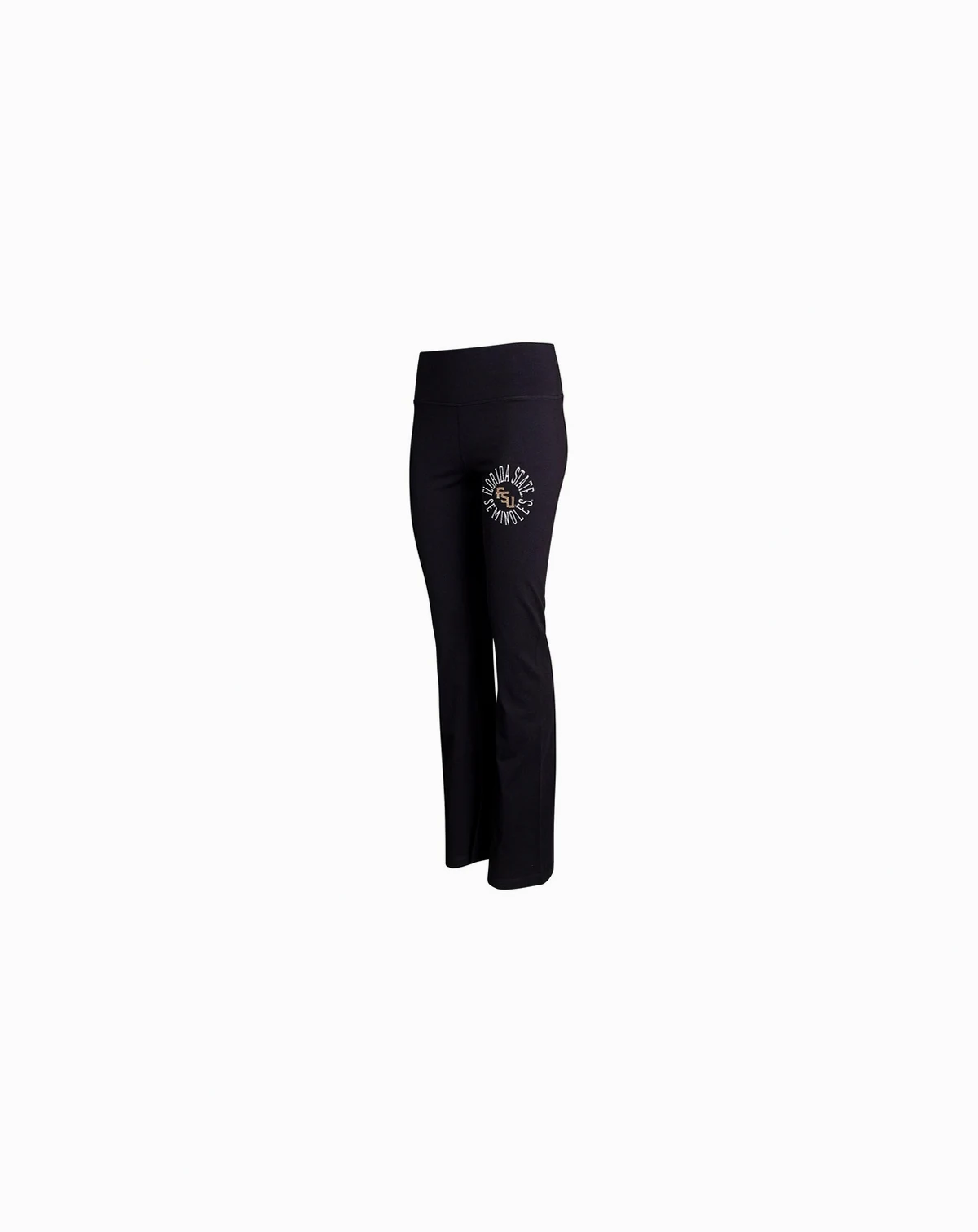 Women's Black Florida State Seminoles Enclave Tri-Blend Flared Leggings