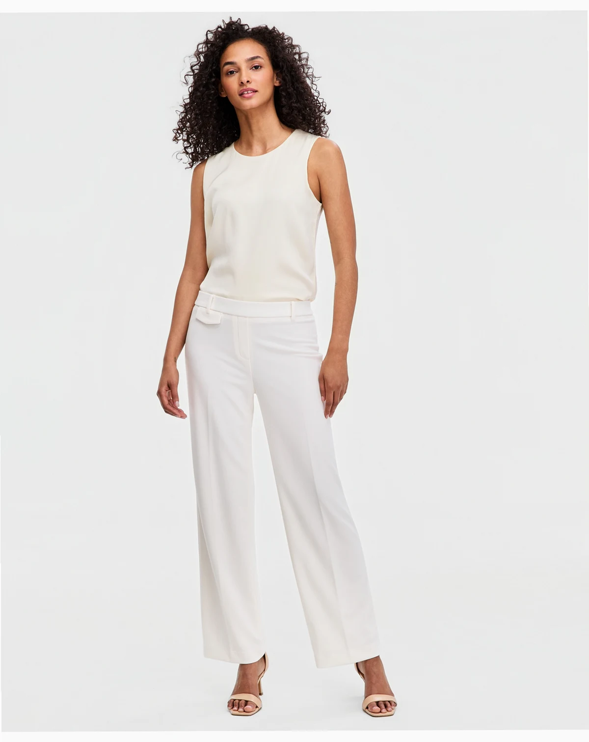 Women's High Rise Wide-Leg Pull-On Pants