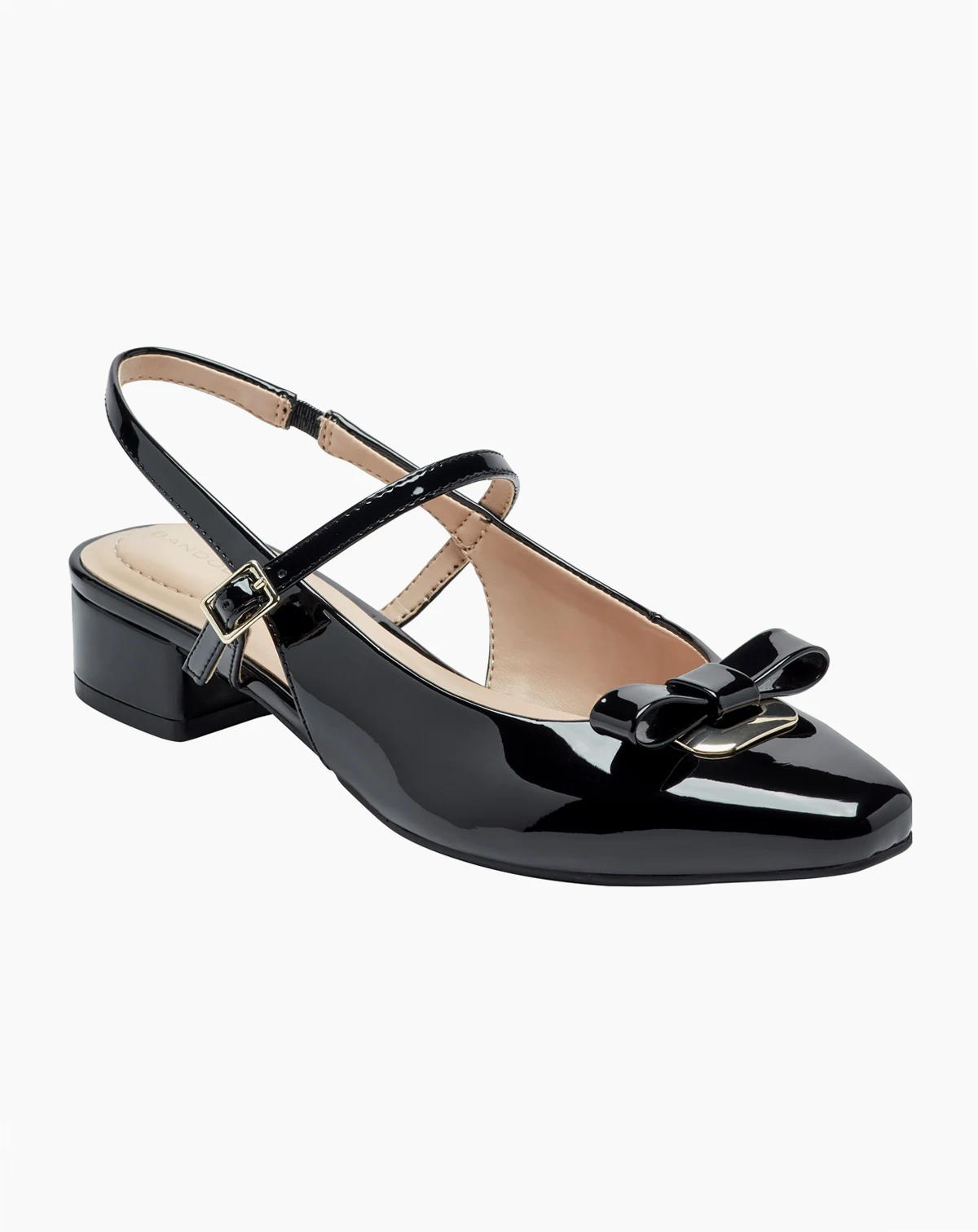 Women's Adana Bow Slingback Block Heel Pumps