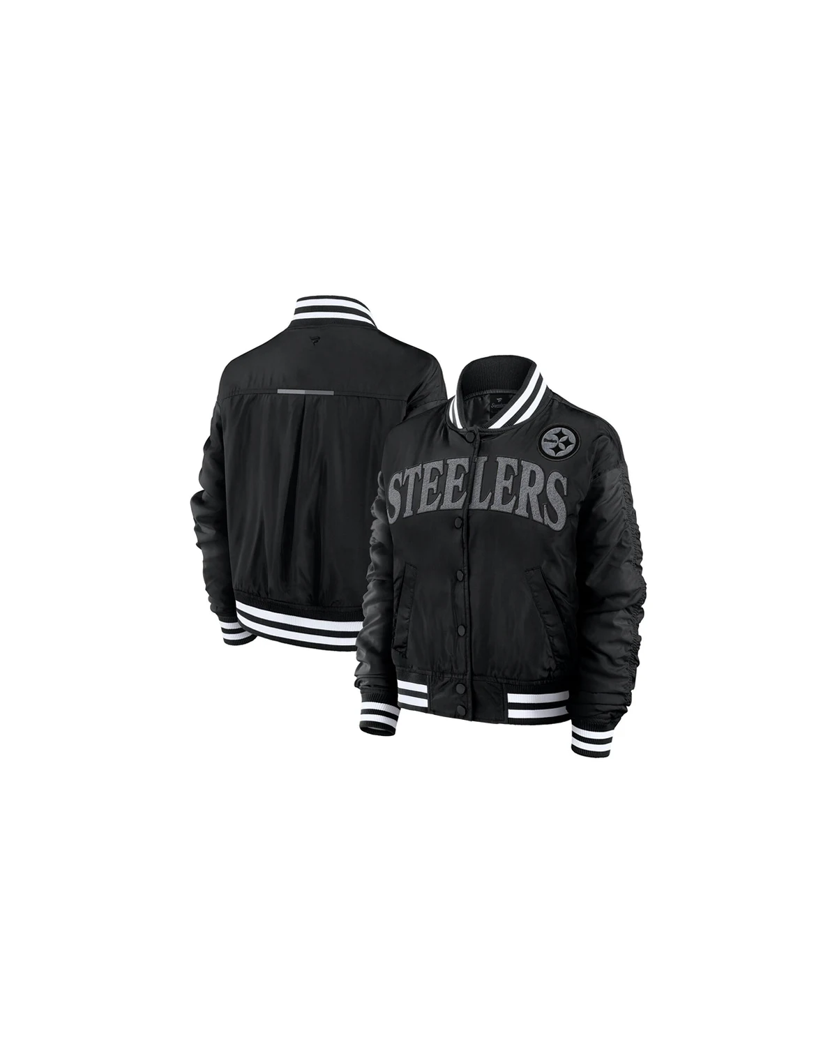 Women's Black Pittsburgh Steelers Elements Wave Full-Snap Jacket