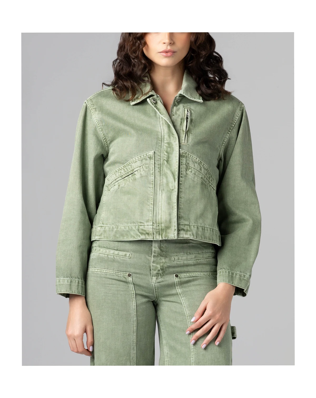 Women's Collared Twill Jacket